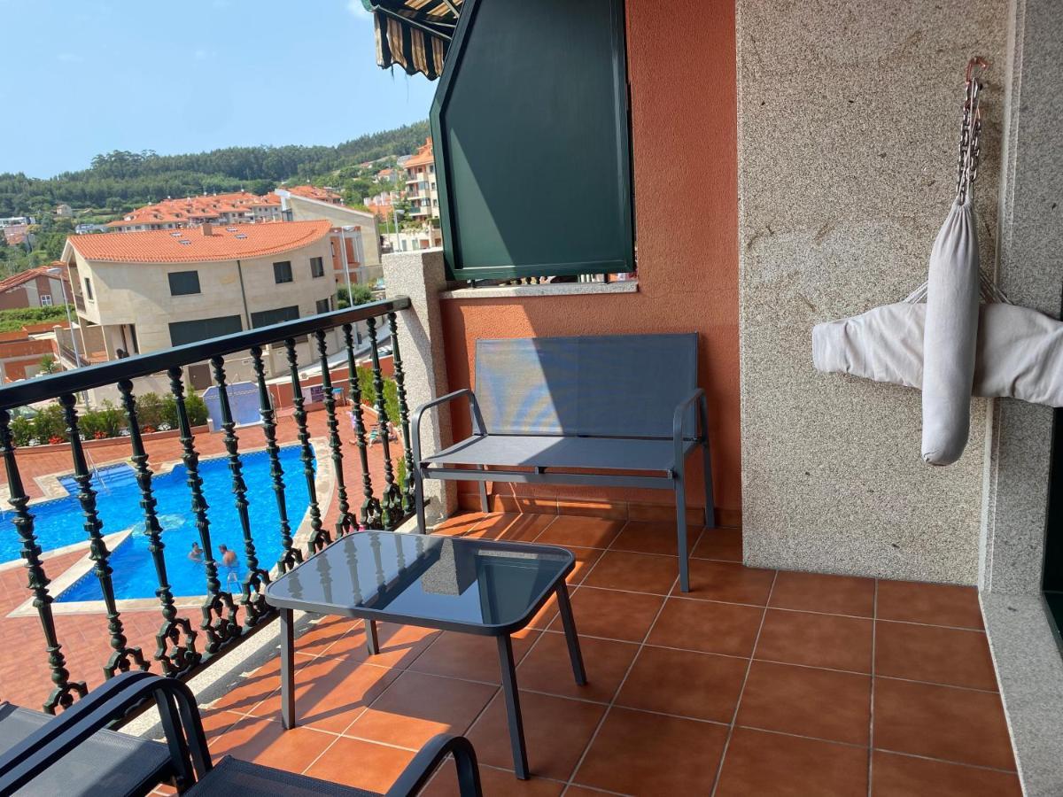 Apartamento Con Vistas Al Mar, Piscina Y Parking Apartment Sanxenxo Luaran gambar