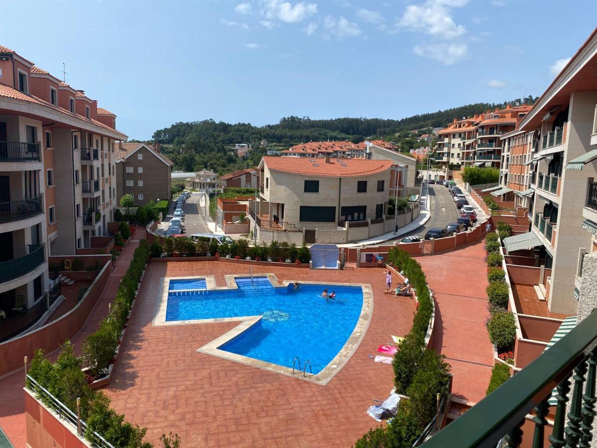 Apartamento Con Vistas Al Mar, Piscina Y Parking Apartment Sanxenxo Luaran gambar